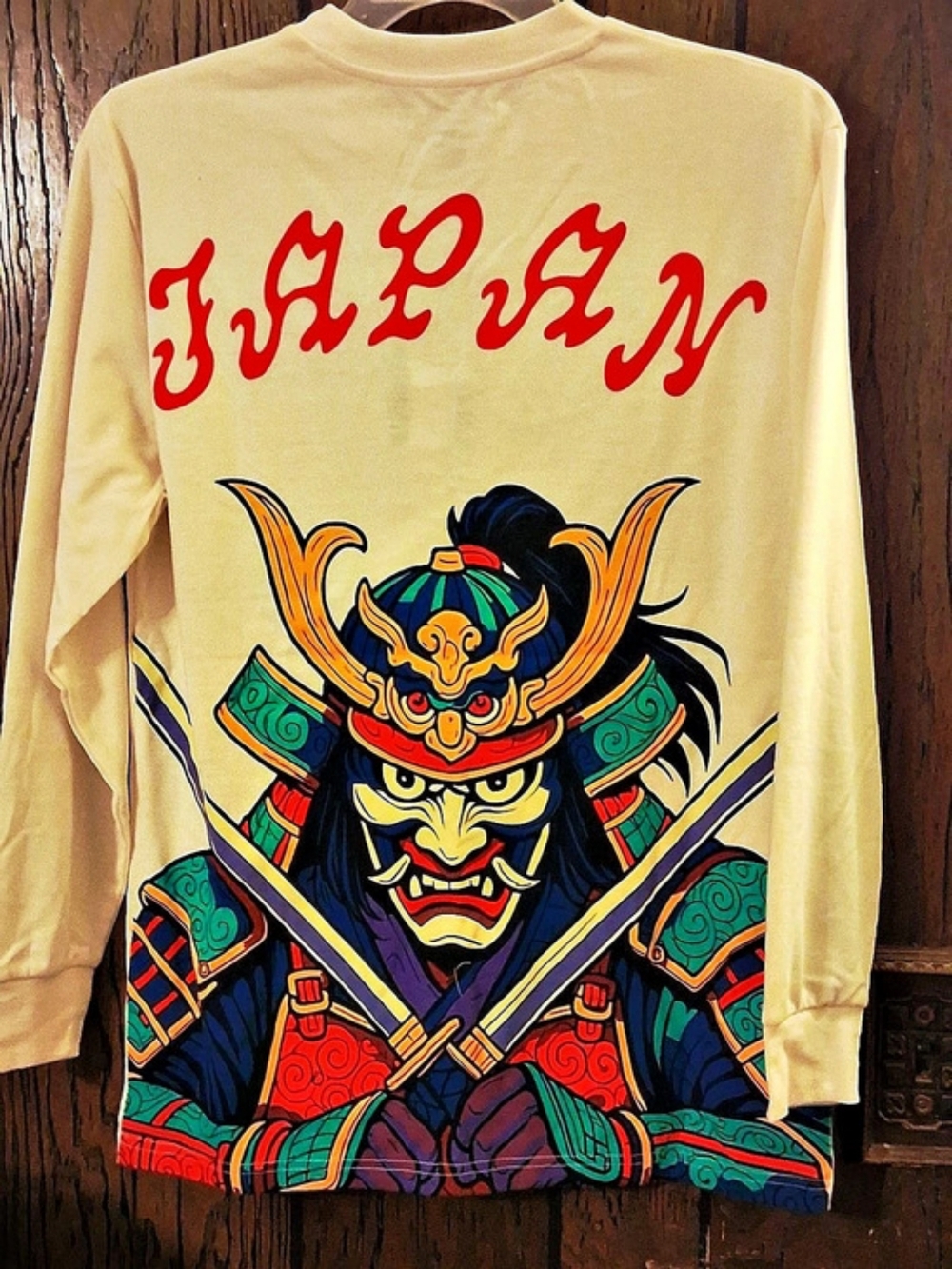 JAPAN Tokyo Japan Samurai long sleeve tee Samurai Graphic Long Sleeve Tee in